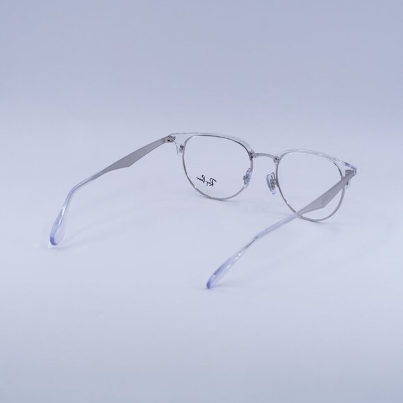 Ray Ban RX6396 2936 Eyeglasses Silver 53mm Oval Frame - Picture 9 of 10
